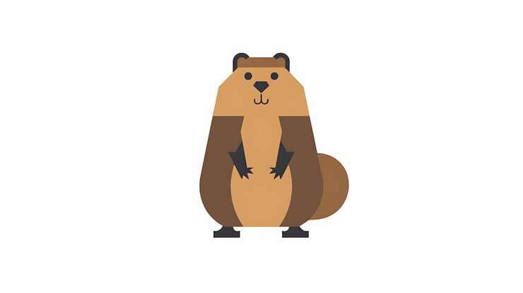 Foto una caricatura de un mapaches sentado en un fondo blanco
