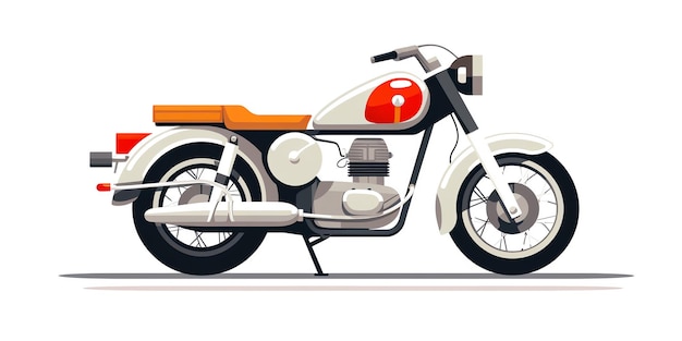 una caricatura de una motocicleta