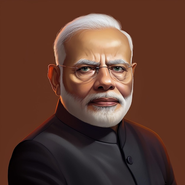 Caricatura de Narendra modi