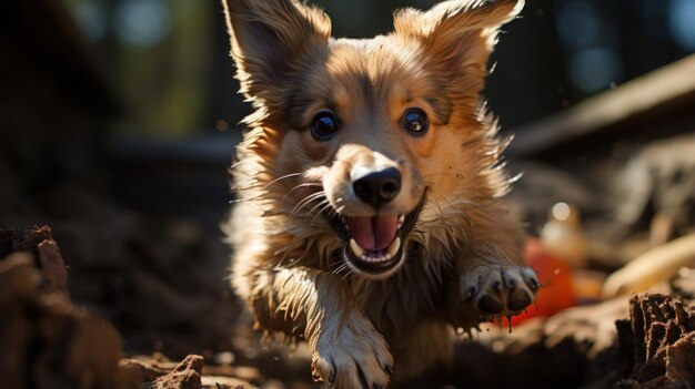 El carisma canino capturó un conmovedor retrato del mejor amigo del hombre, la IA generativa.