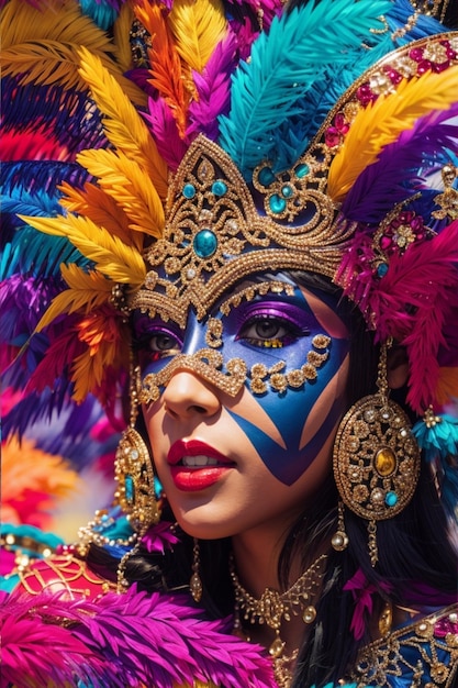 Un carnaval vibrante y colorido