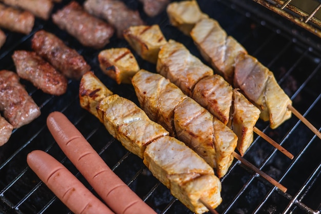 Foto carne à grelha