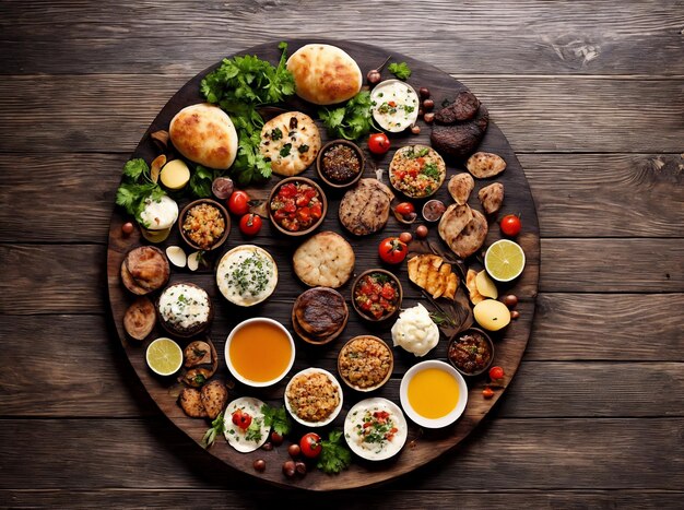 Carne asada a la parrilla fotografía de comida profesional.