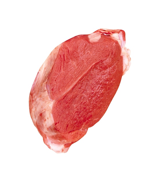 Carne bovina isolada em branco