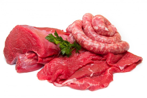 Carne crua fresca