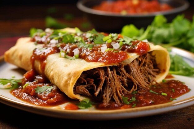 Carne de bovino picante Barbacoa Tamales