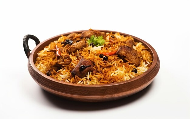 Carne de carneiro saborosa Biryani