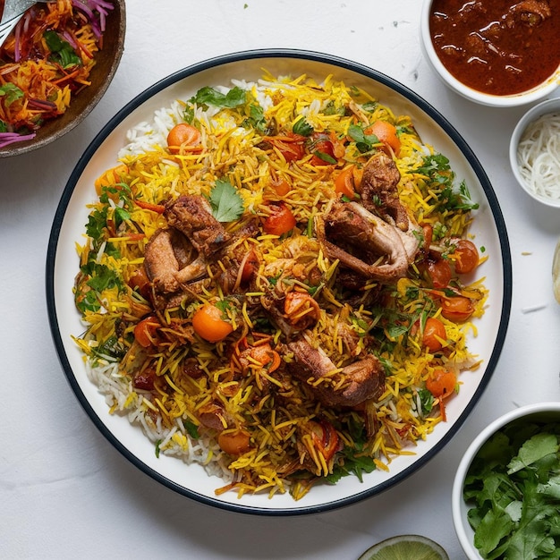 Carne de ovelha Rogan Josh Biryani