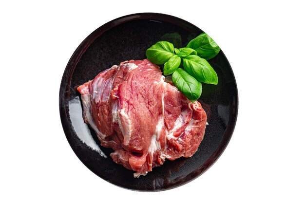 Foto carne de porco crua comida de polpa fresca comida saborosa cozinha aperitivo refeição comida lanche na mesa espaço de cópia