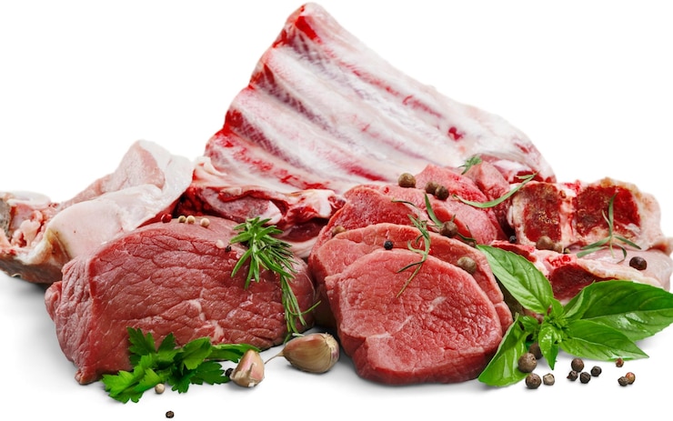 Carne fresca Cortes premium de carne de res, pollo, cordero y cerdo para comidas saludables y deliciosas