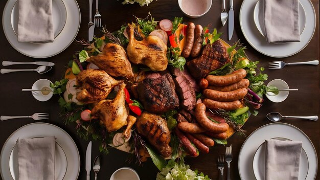 Foto carne fresca na mesa