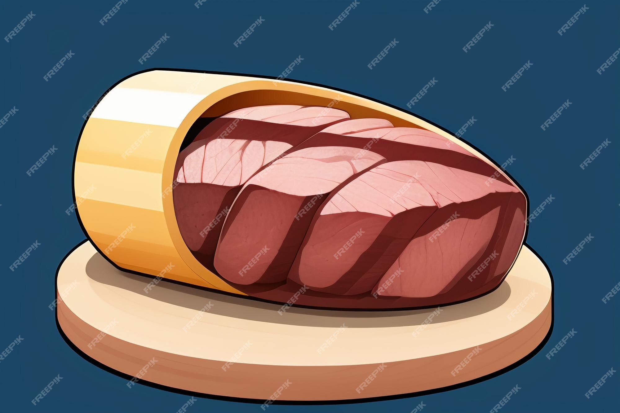 Carne ocidental comida ui ícone jogo prop design gourmet bife estilo 3d c4d  elemento de renderização de desenho animado