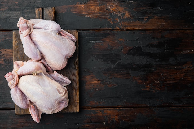 Carne de pollo entera sin cocer orgánica cruda