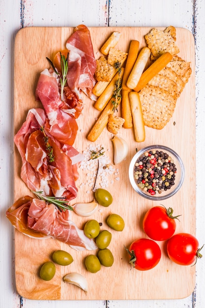 Carne preparada para una merienda rápida