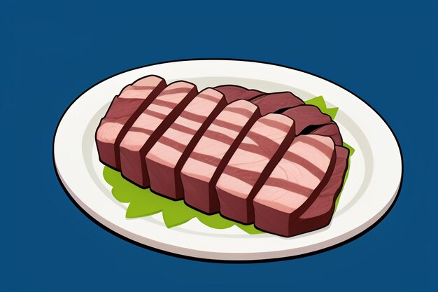 Foto carne de res, comida occidental, icono de interfaz de usuario, diseño de accesorios de juego, estilo de filete gourmet, elemento de representación de dibujos animados 3d c4d