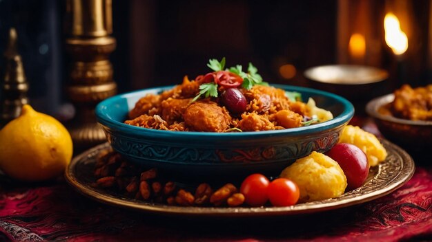 Carne de res estofada con patatas, cebollas y hierbas según la receta uzbeka
