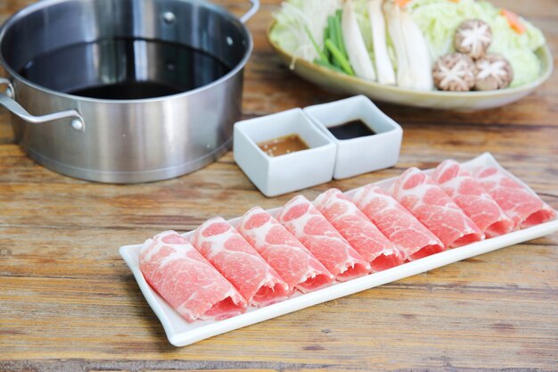 Carne de res shabu shabu