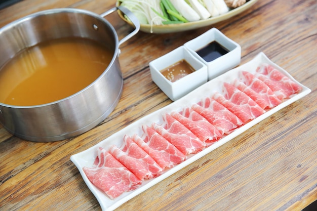 Carne de res shabu shabu