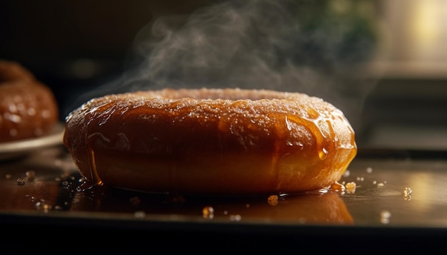 Carne suína e bovina grelhadas, uma refeição gourmet gerada por ia