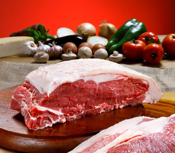 Foto carnes cruas