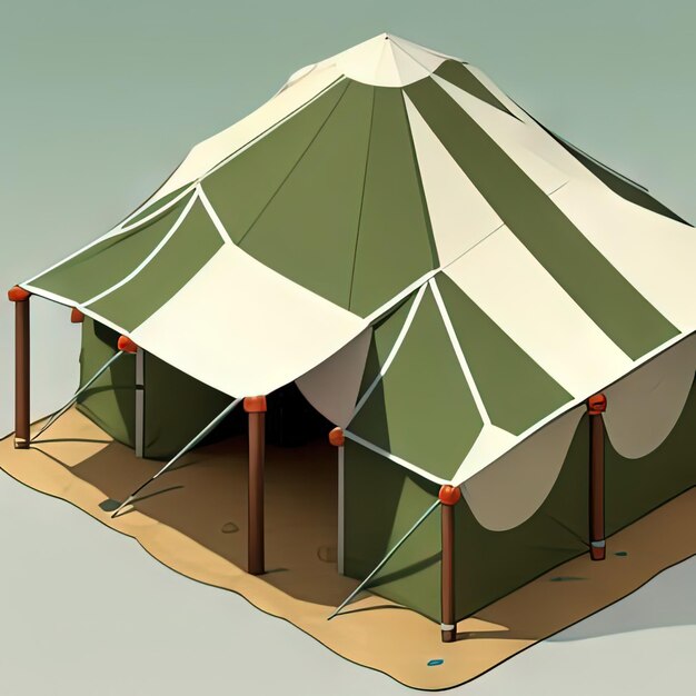 Foto carpa de camuflaje militar