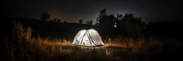 Una carpa que brilla en la oscuridad IA generativa