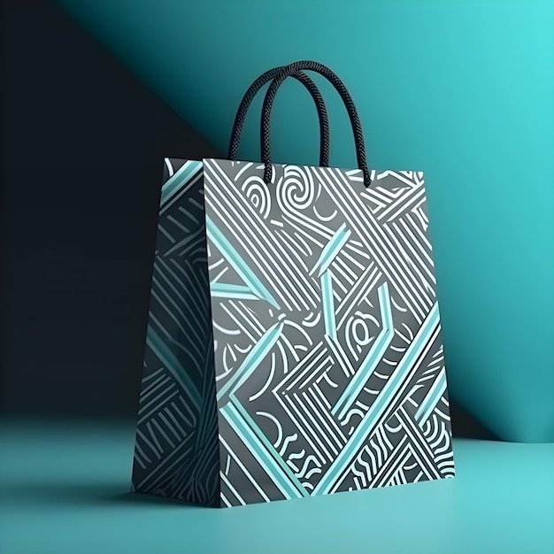 Carregue seu estilo Um modelo de design de sacolas de compras criativas para varejistas de moda