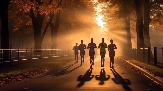 carrera de maratón foto gratuita