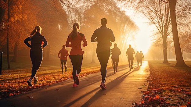 carrera de maratón foto gratuita