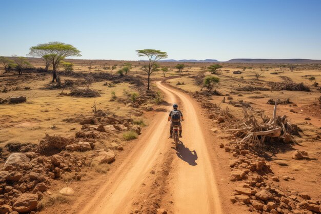 carrera de motos en el desierto moto dakar