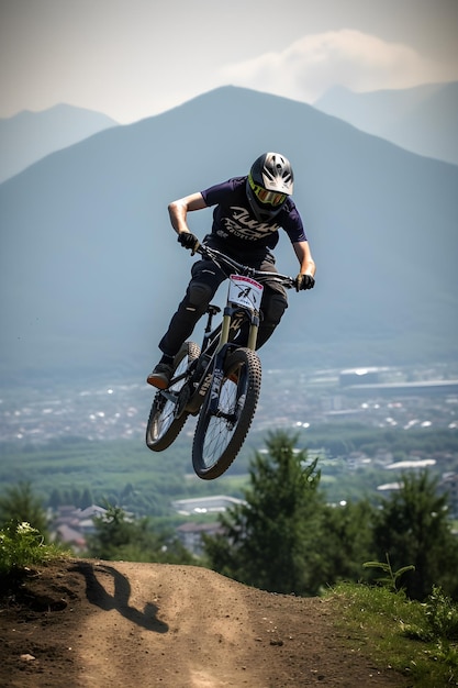 Las carreras de bicicletas de montaña generativas ai