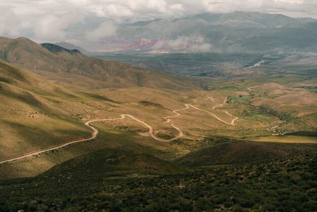 carretera hacia el anorama del Cerro de los 14 Colores Jujuy Argentina