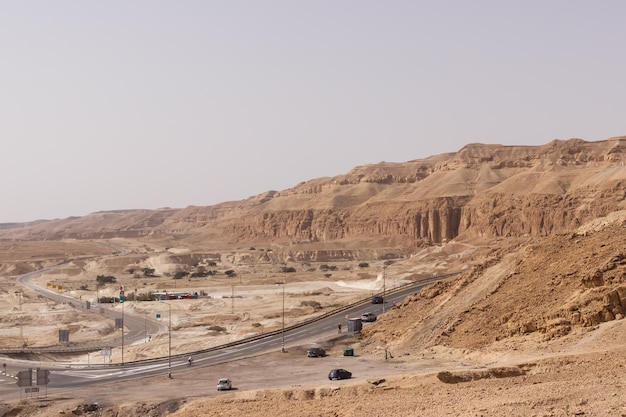 Carretera cerca del desierto de Judea