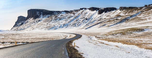 Carretera Invierno Montaña Islandia