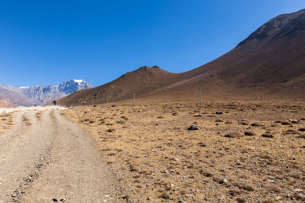 Carretera de montaña de Kagbeni a Muktinath, Nepal