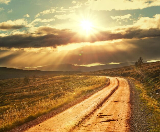 Carretera en Noruega