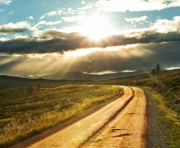 Carretera en Noruega