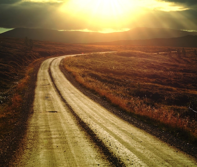 Carretera en Noruega