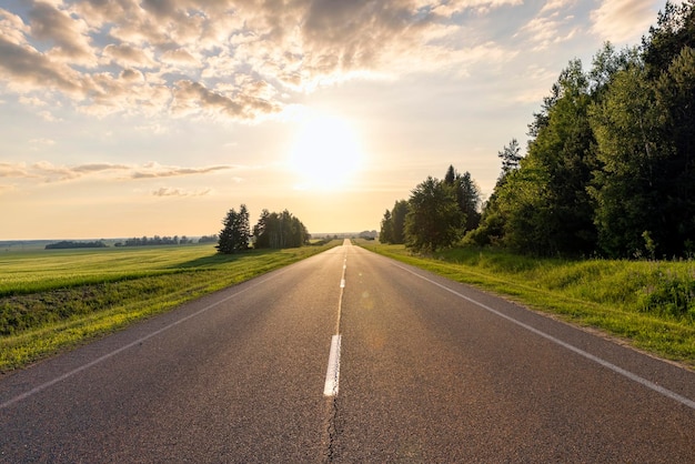 Carretera pavimentada para tráfico de vehículos