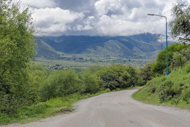 Carretera en Tafi del Valle en Tucumán, Argentina
