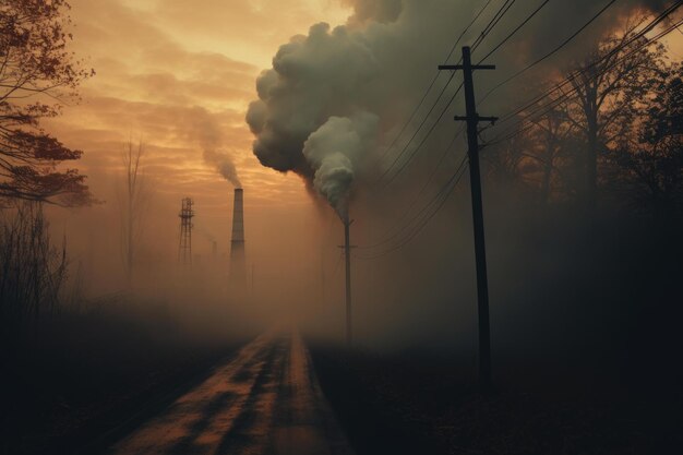 La carretera de tierra de Shadowy Smoke genera IA