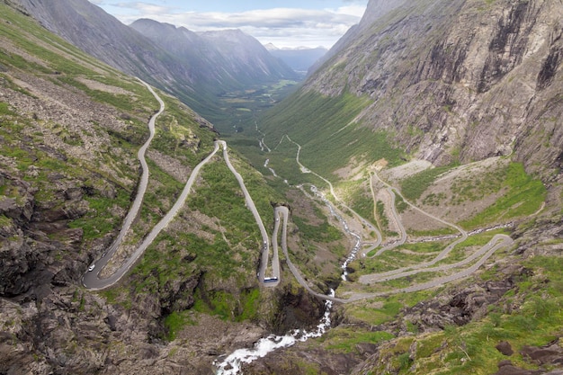 Carretera Trollstigen en Noruega