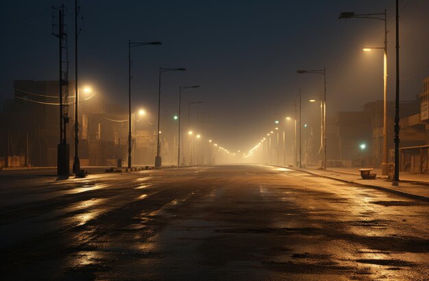 carretera vacía de la ciudad