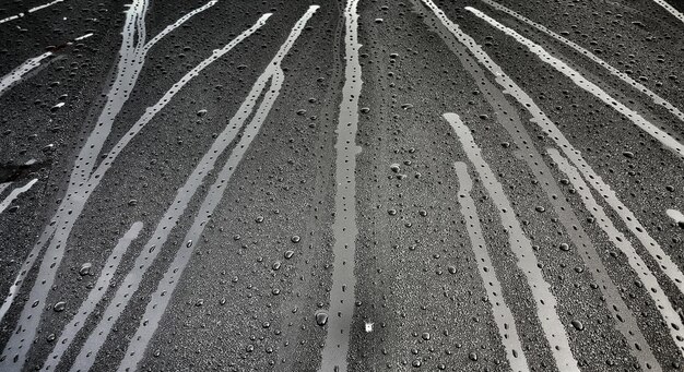 Foto carreteras de la mañana en un coche