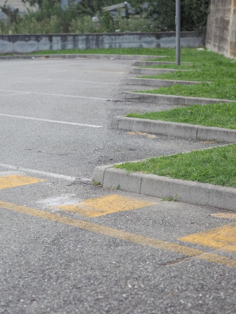 carril de estacionamiento