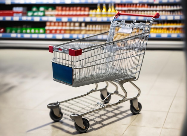 Carrito de compras y hora de alarma.