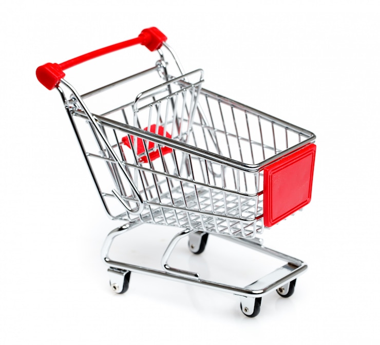 Foto carrito de mercado
