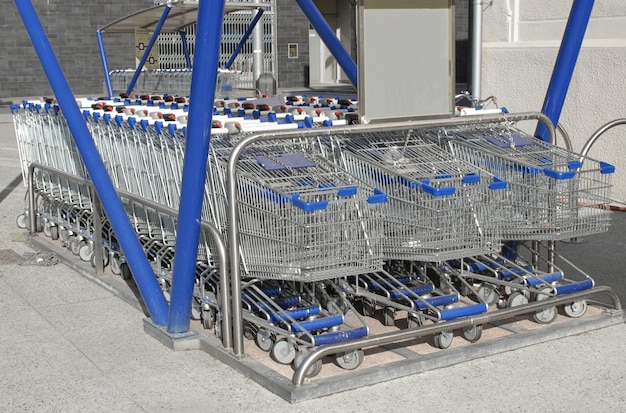 Carritos de compras de supermercados