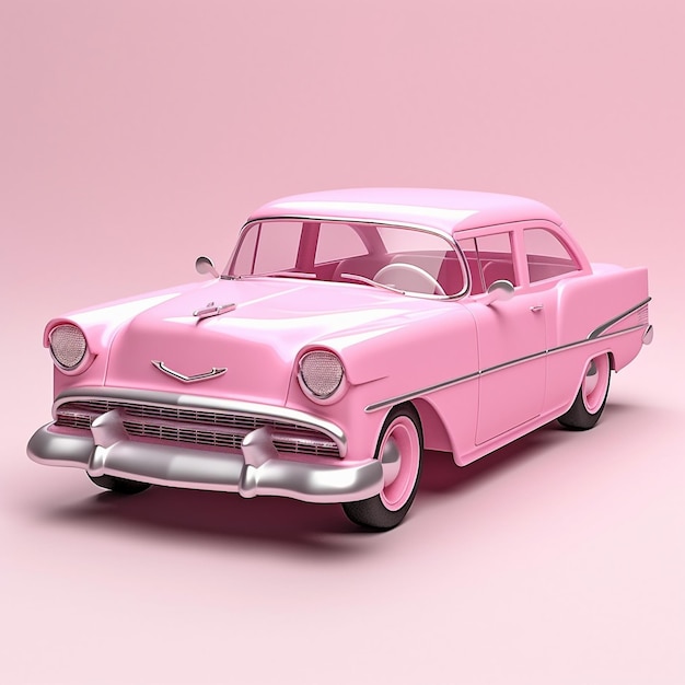 Carro antigo de desenho animado Modelo 3D