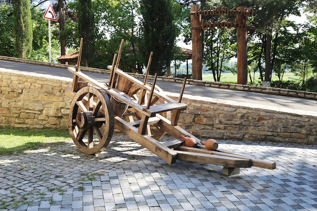 carro campesino tradicional de madera